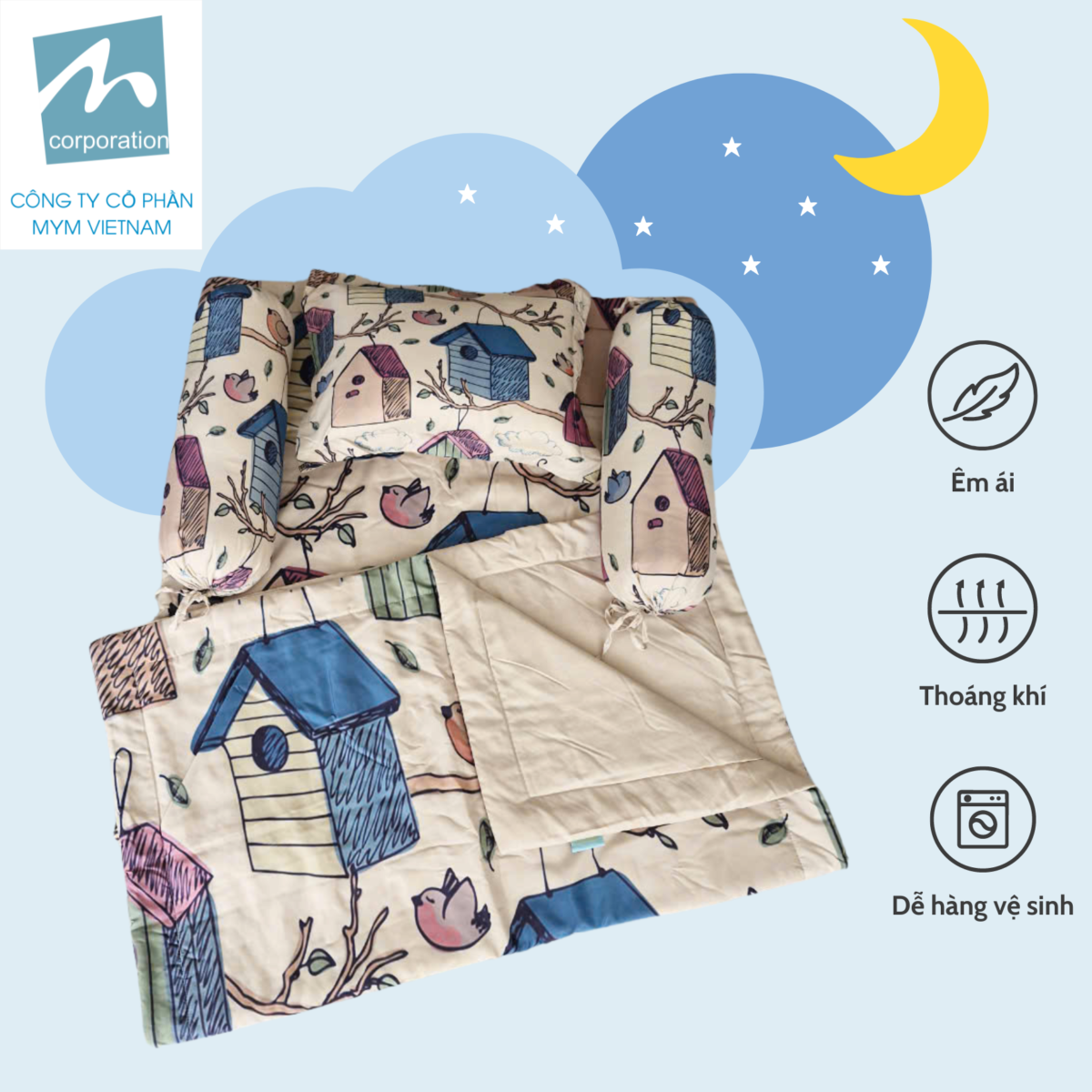 Bộ Trải Giường Microfiber Mẫu 2