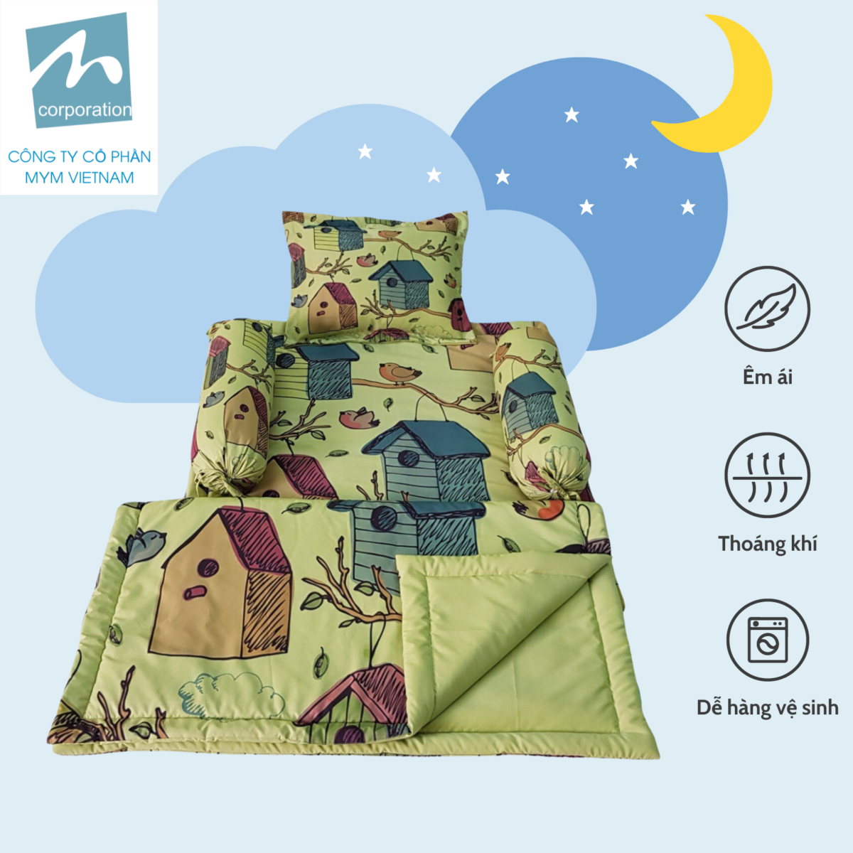 Bộ Trải Giường Microfiber Mẫu 3