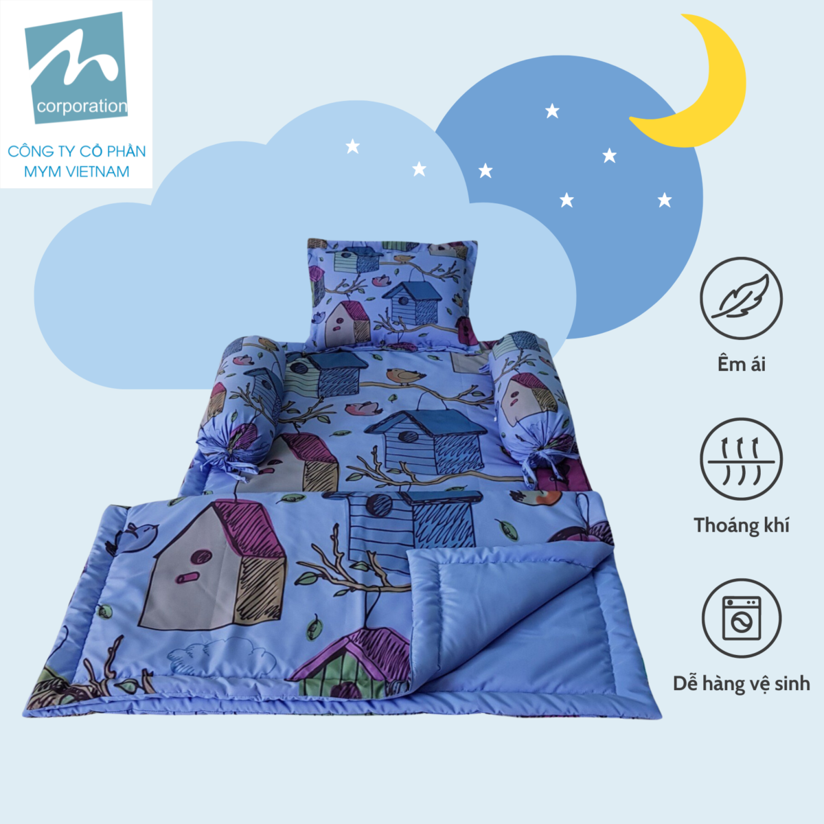 Bộ Trải Giường Microfiber Mẫu 4